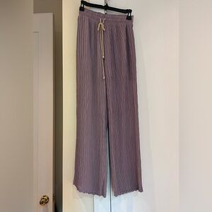 ☀️Resortwear lilac crinkle pants